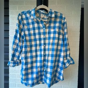 J Crew Womens button down Boyfit shirt XL